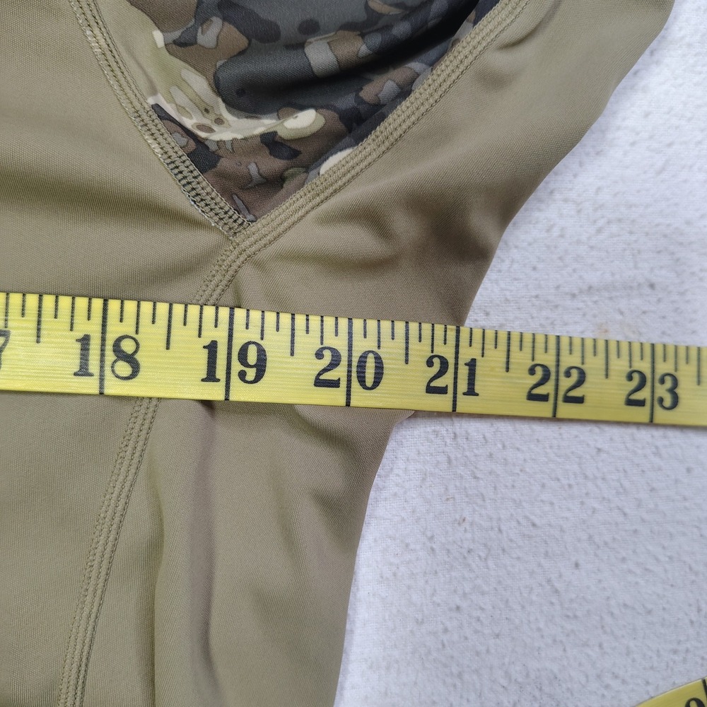 Simms SolarFlex Hoody Mens Small Tan Vail Camo Bug Stopper Insect Shield - Picture 9 of 15
